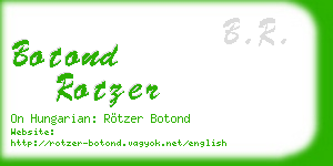 botond rotzer business card